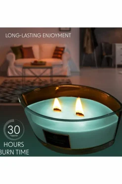 Candles & Diffusers|Candles*Deco Express Woodwick Candles - Cool Eucalyptus Green