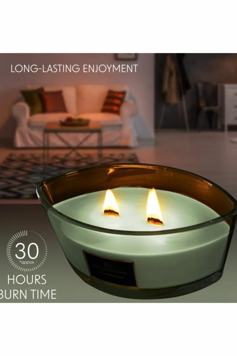 Candles & Diffusers|Candles*Deco Express Woodwick Candles - Let It Snow Green