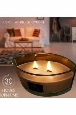 Candles & Diffusers|Candles*Deco Express Woodwick Candles - Log Fire Beige