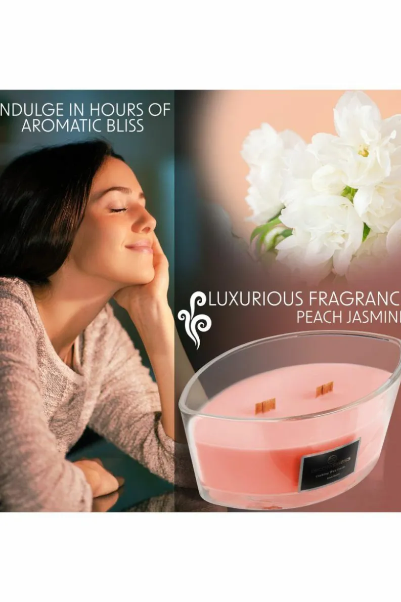 Candles & Diffusers|Candles*Deco Express Woodwick Candles - Peach Jasmine Orange