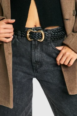 Belts*boohoo Woven Belt black
