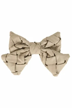 Hair Accessories*My Accessories London Woven Bow Clip Beige