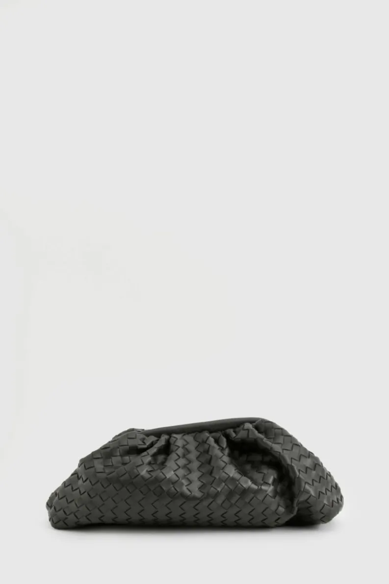 Woven Bags|Handbags*boohoo Woven Oversized Clutch Bag black