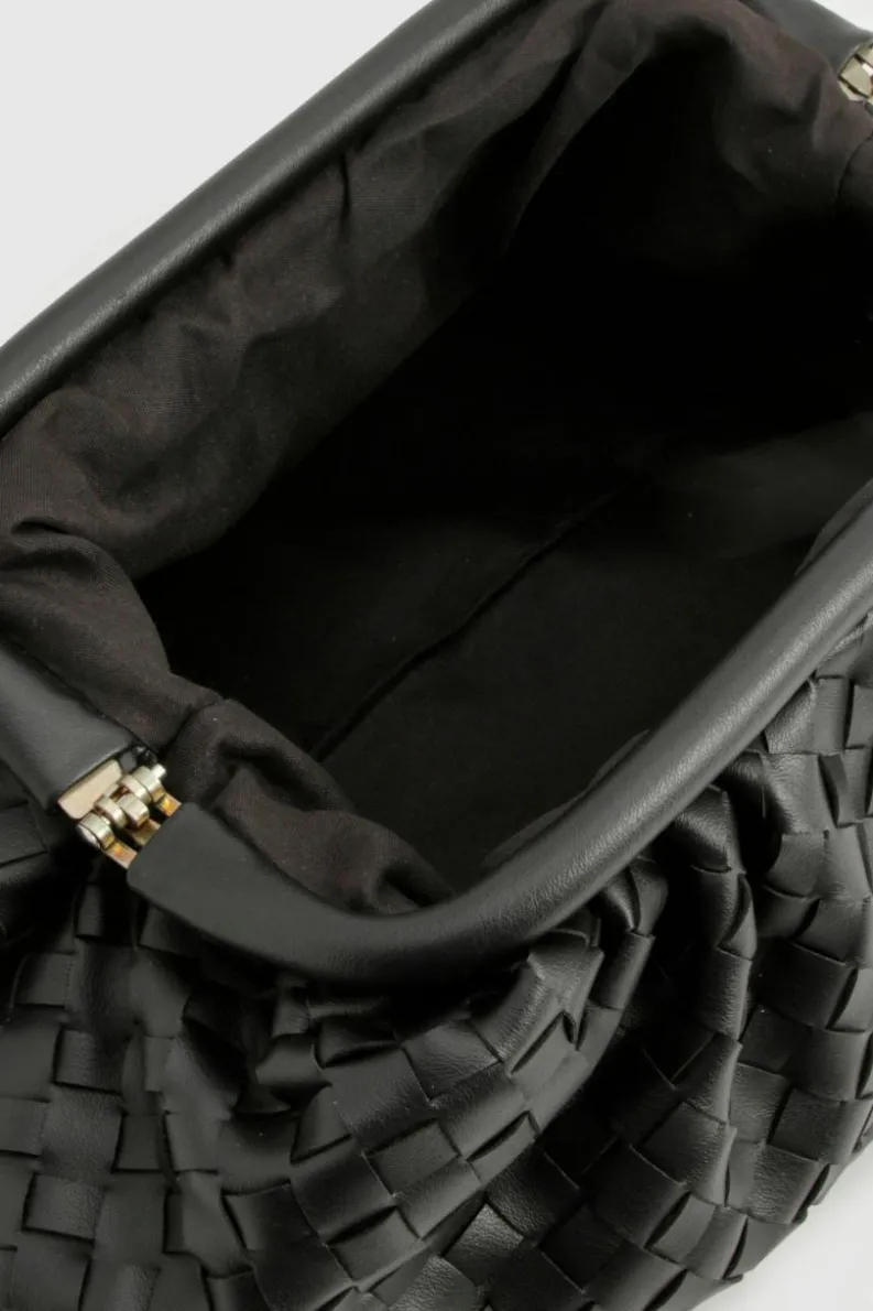 Woven Bags|Handbags*boohoo Woven Oversized Clutch Bag black