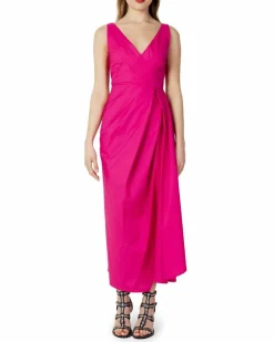 Wrap Dresses*Sandro Ferrone Wrap Dress Pink Fuchsia