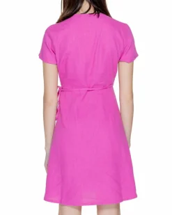 Wrap Dresses*Only Wrap Dress Short Sleeves Pink