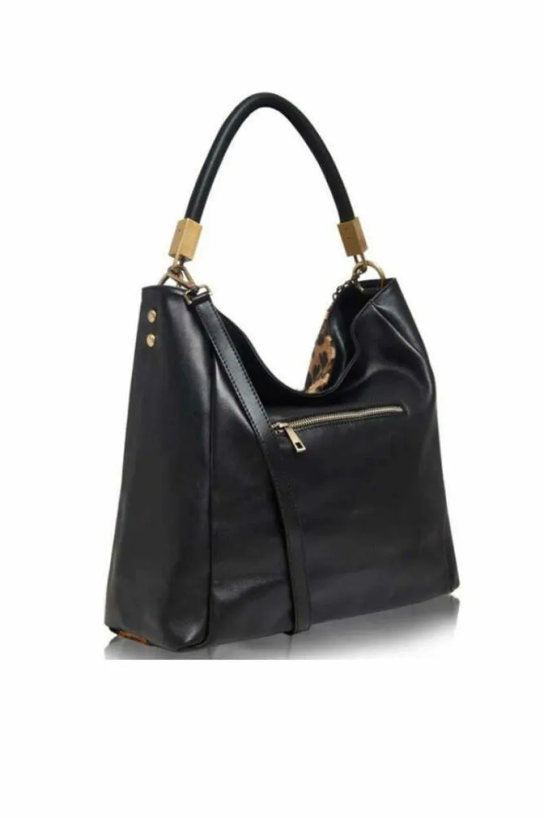 Shoulder Bags*Sostter Zebra Print Calf Hair And Leather Grab Bag | BBRLL Multi