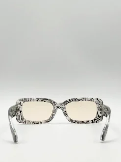 Sunglasses*SVNX Zebra Print Square Frame Sunglasses Multi