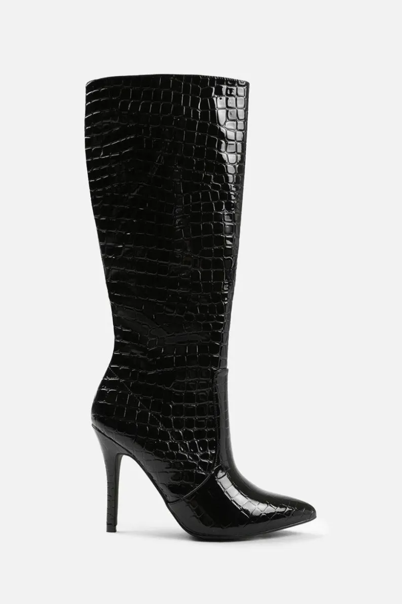 All Boots|Boots*Where's That From Zoya' High Heel Calf Boot Black
